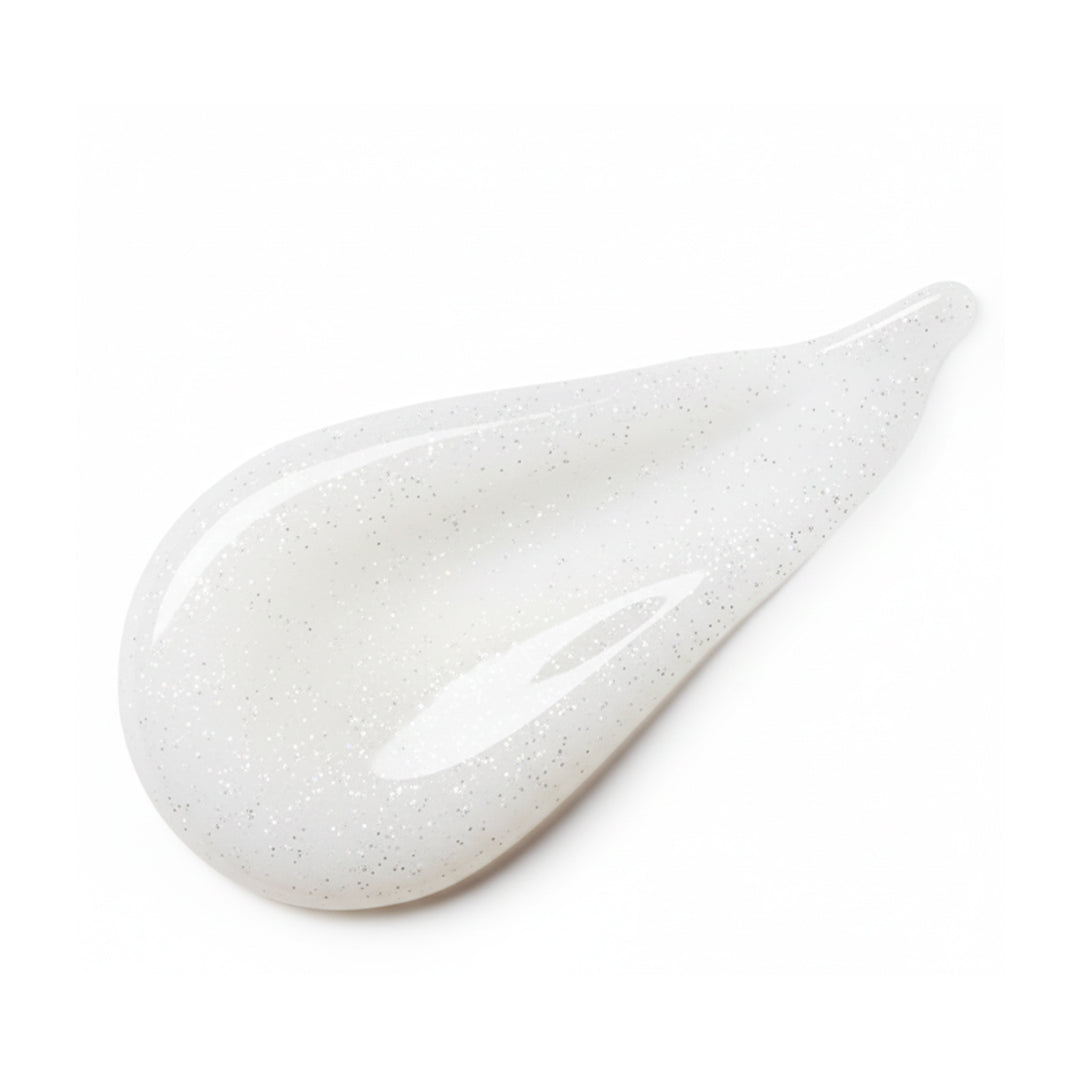Polygel Pro Expert White Shimmer 60g com brilho subtil para construção profissional
