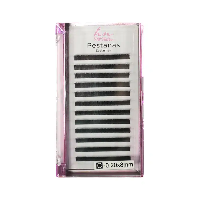 Caixa Pestanas One by One C 0,20 8mm em Caixa 12 filas