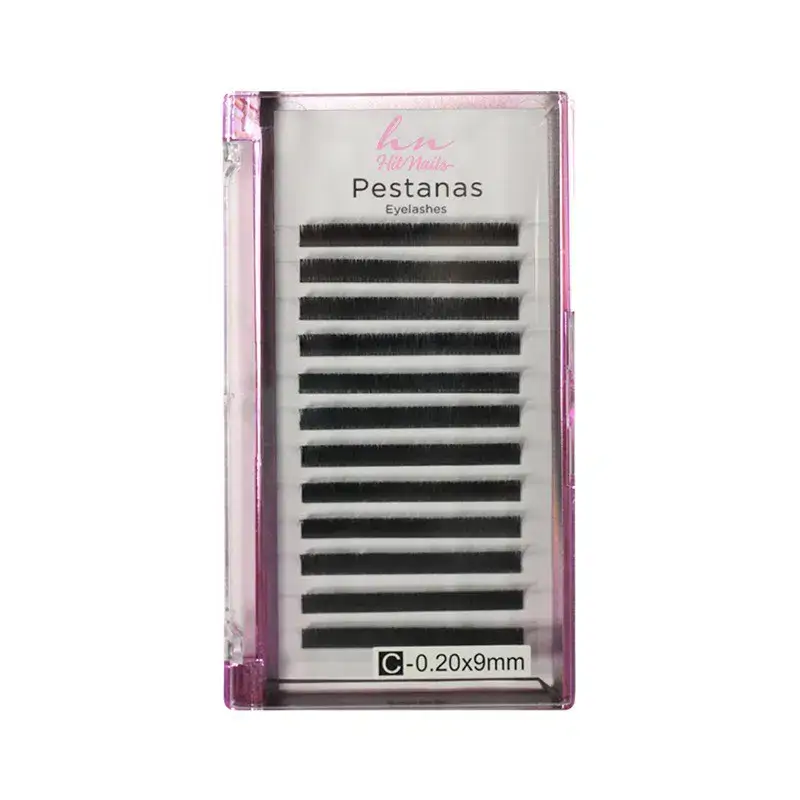 Caixa Pestanas One by One C 0,20 9mm em Caixa 12 filas