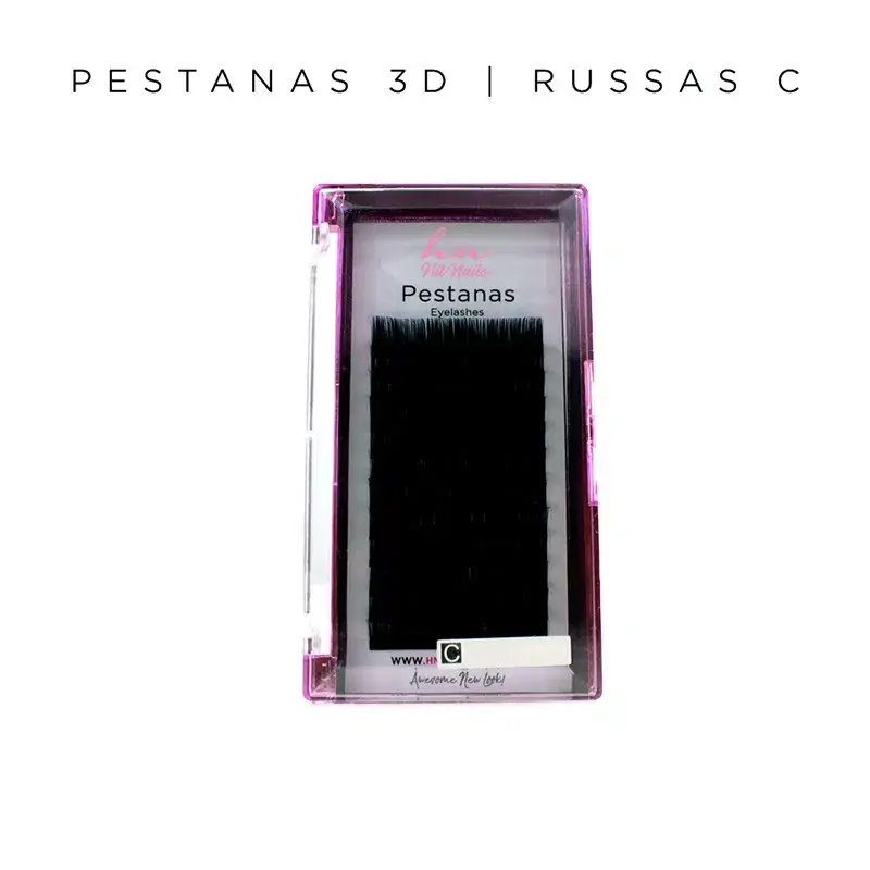 Caixa Pestanas 3D/Russas C 0,07mm 12mm