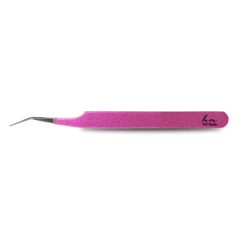 Pinça Pink Volume Russo para extensão de pestanas Hit Nails