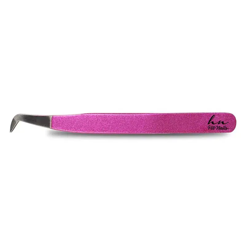 Pinça Pink Volume Russo para extensão de pestanas Hit Nails