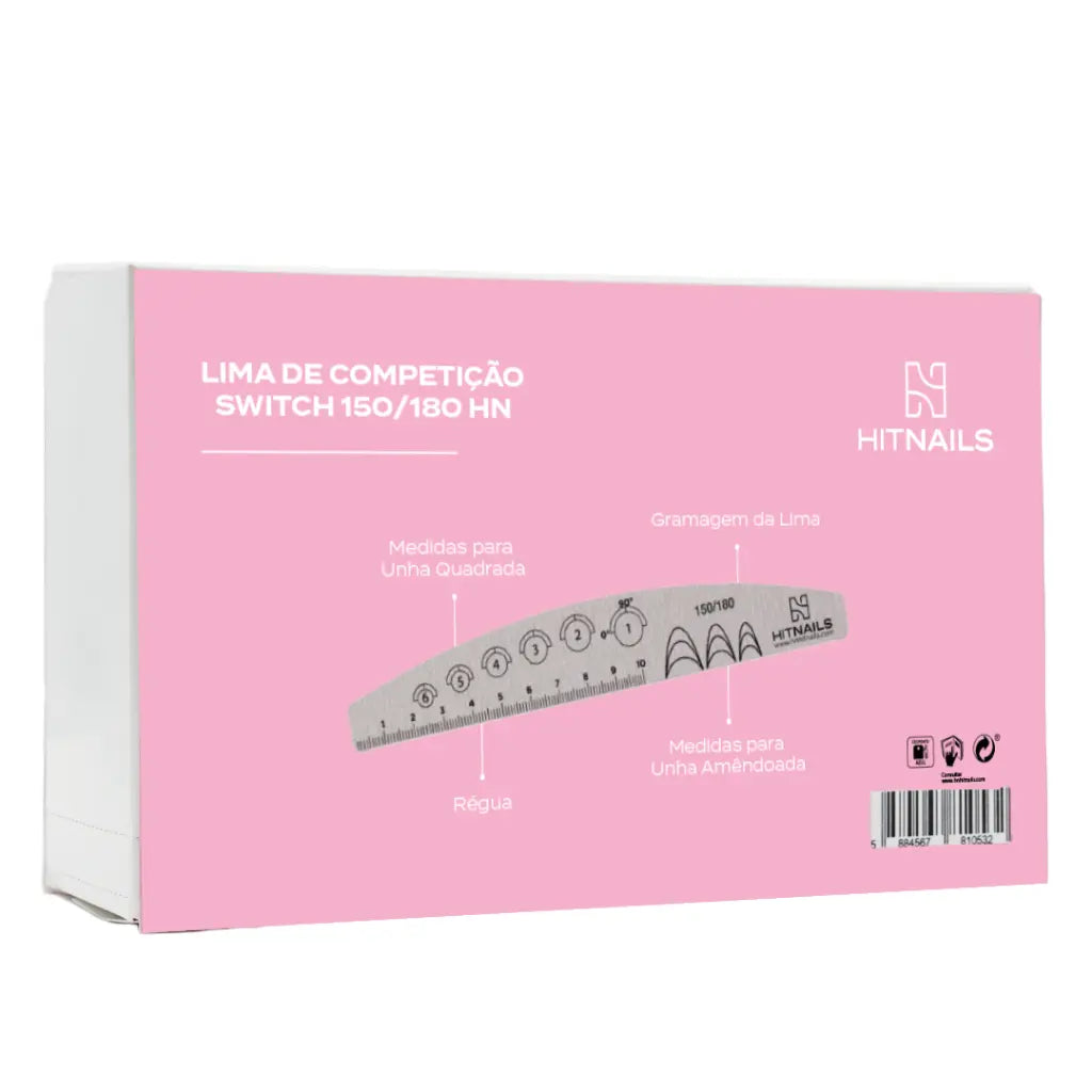 Caixa com 50 limas de competição Switch 150/180 profissionais