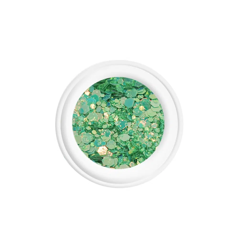 Oh My Glitter hexagonal para nail art Hit Nails