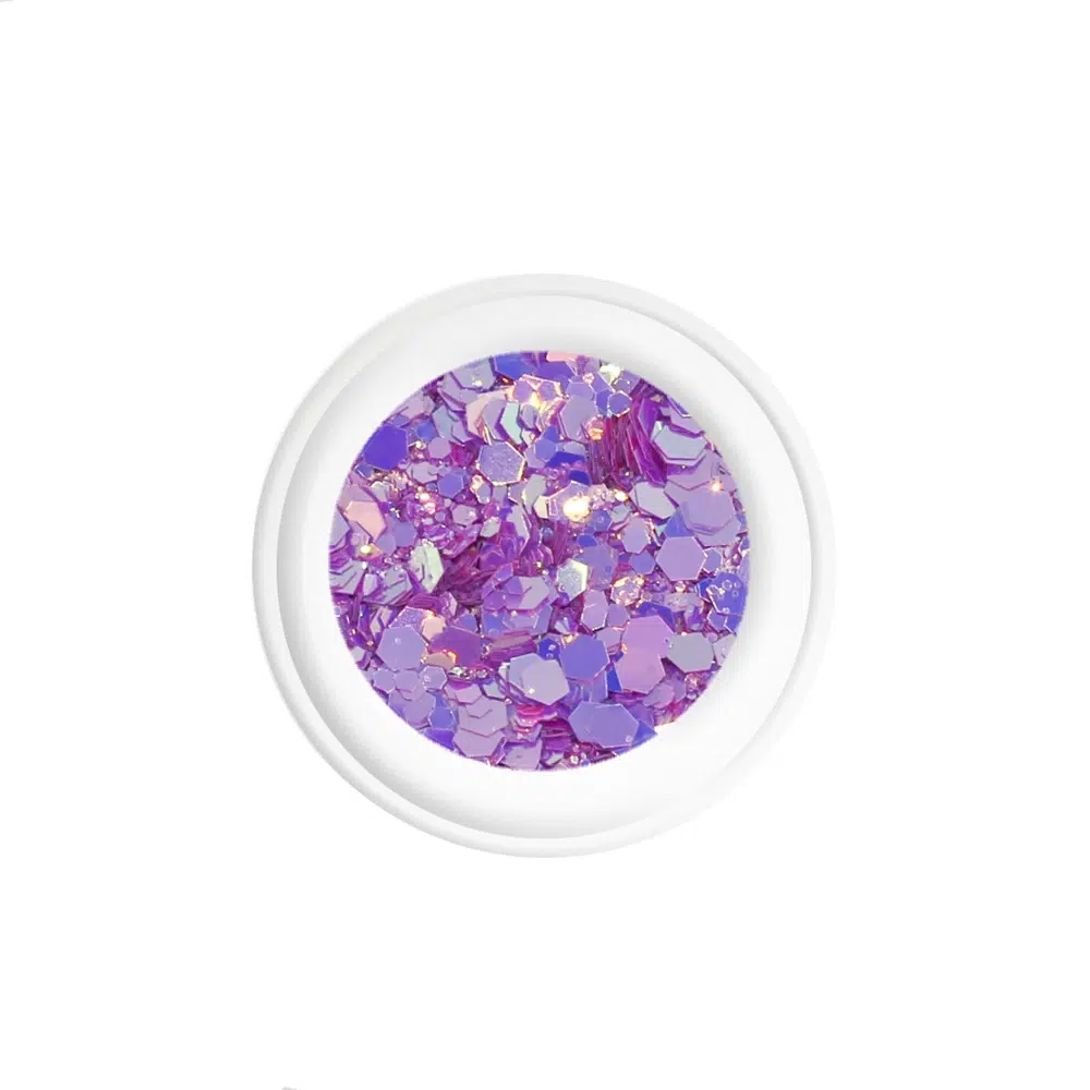Oh My Glitter hexagonal para nail art Hit Nails