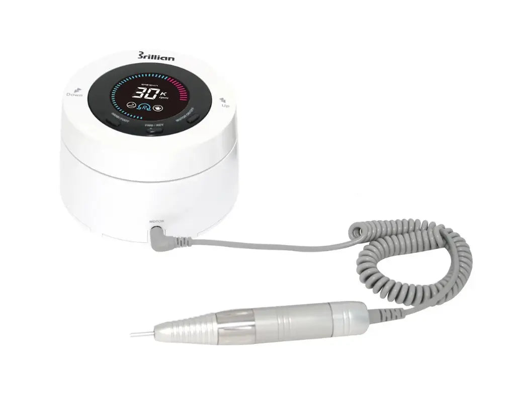 Polidora profissional SAESHIN Brillian White 30000 RPM broca elétrica de unhas leve e precisa