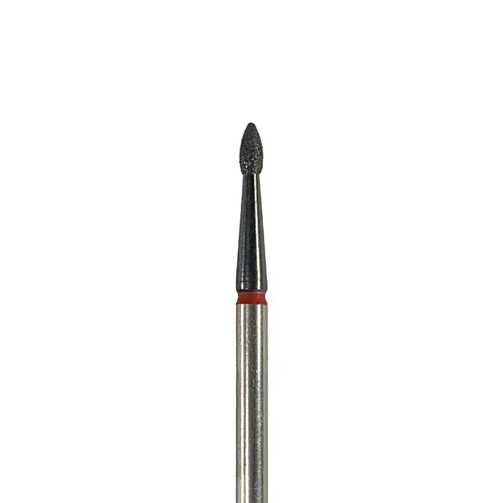 Ponteira broca diamante gota 1,4mm para cutícula com revestimento DLC