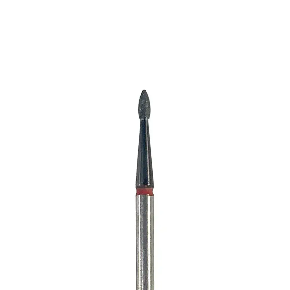 Ponteira broca diamante gota 1,6mm para cutícula com revestimento DLC