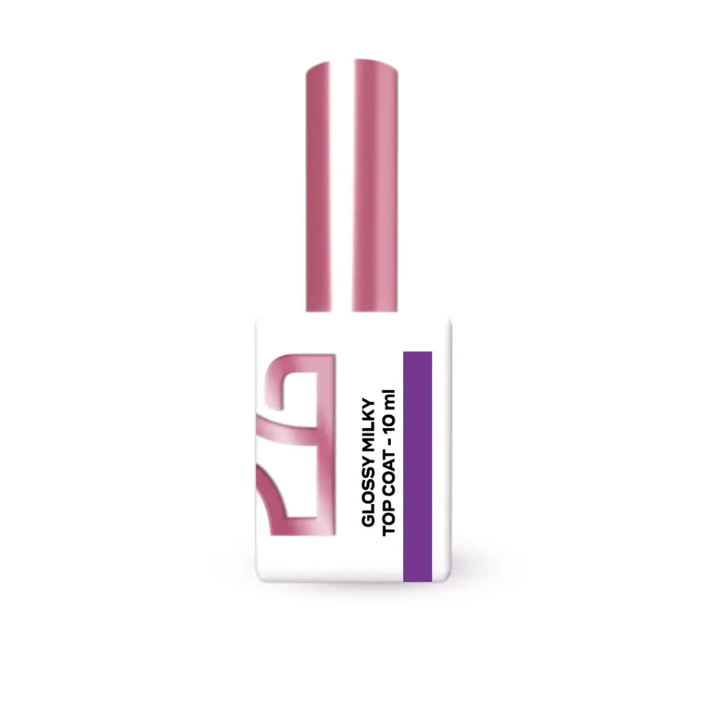 Top Coat Glossy Milky branco leitoso com brilho duradouro para unhas profissionais