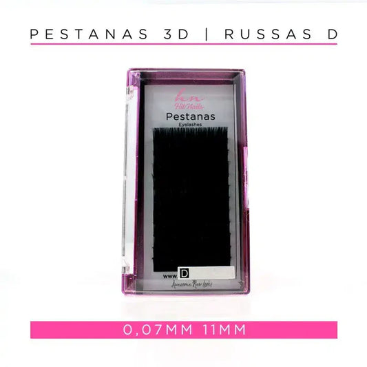 Pestanas 3D/Russas D 0,07mm 11mm