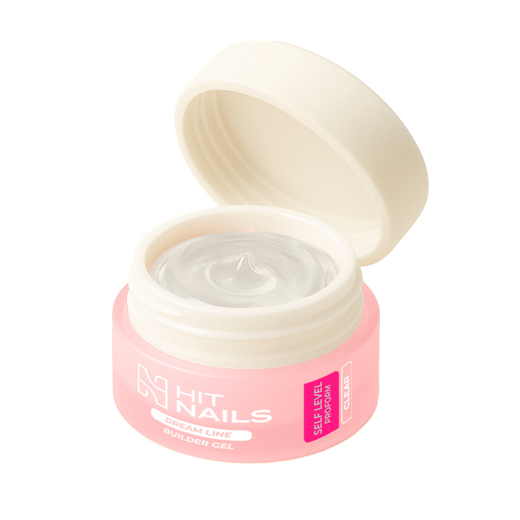 Gel de construção autonivelante Dream Line Self Level Clear transparente Hit Nails