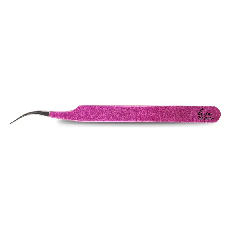 Pinça Pink Volume Russo para extensão de pestanas Hit Nails
