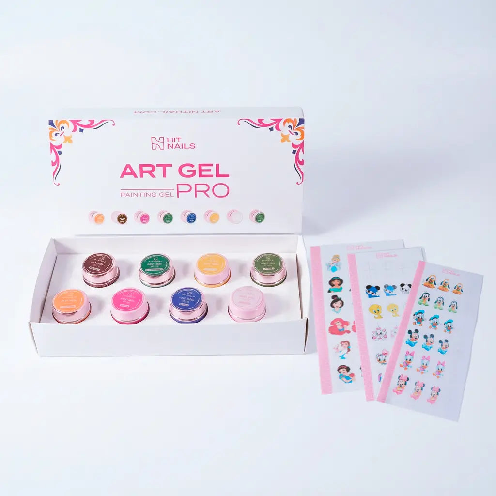 Painting gel Art Gel Pro 8 Cores Nail Art Hit Nails
