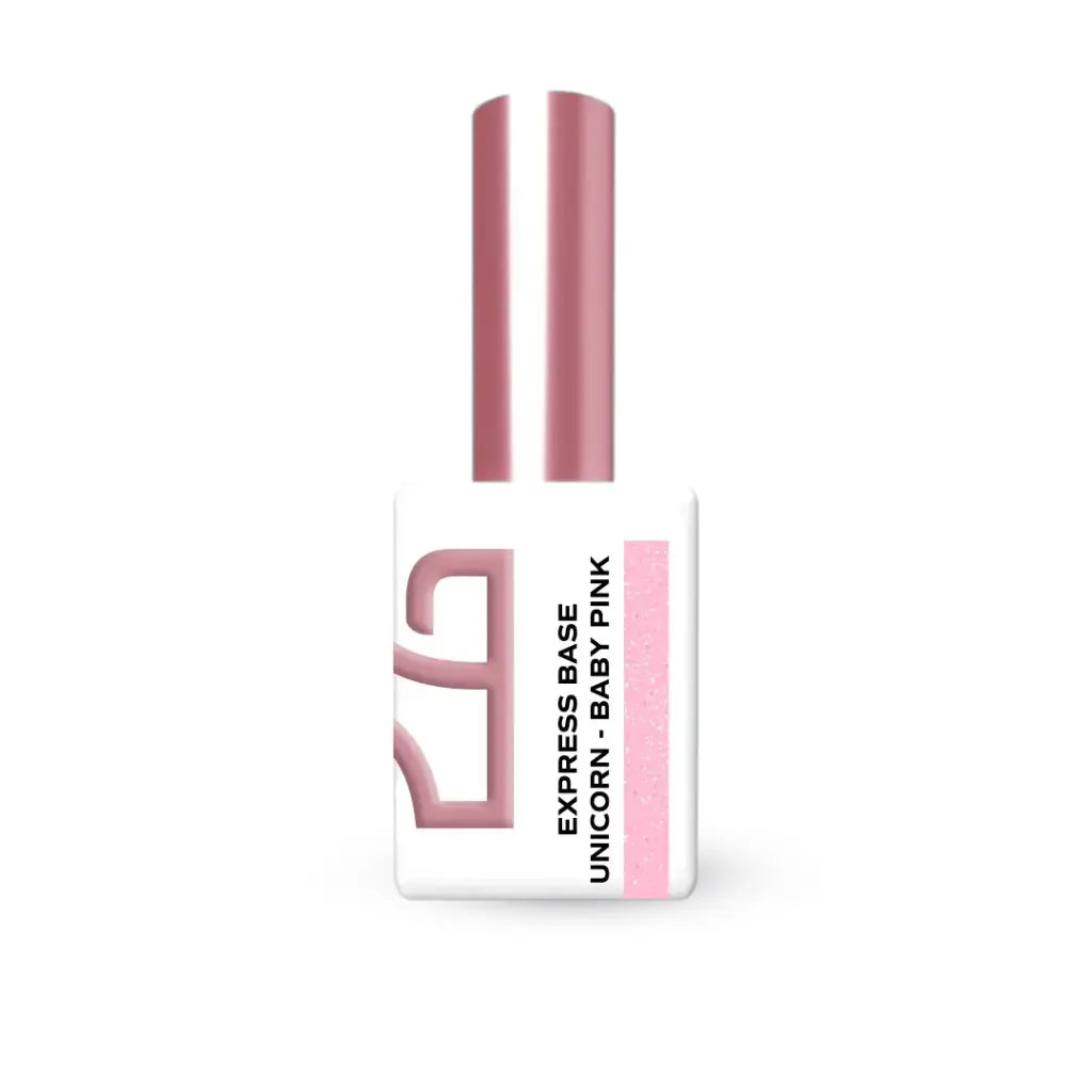 Express Base Unicorn Baby Pink base de verniz gel com partículas de brilho rosa suave Hit Nails
