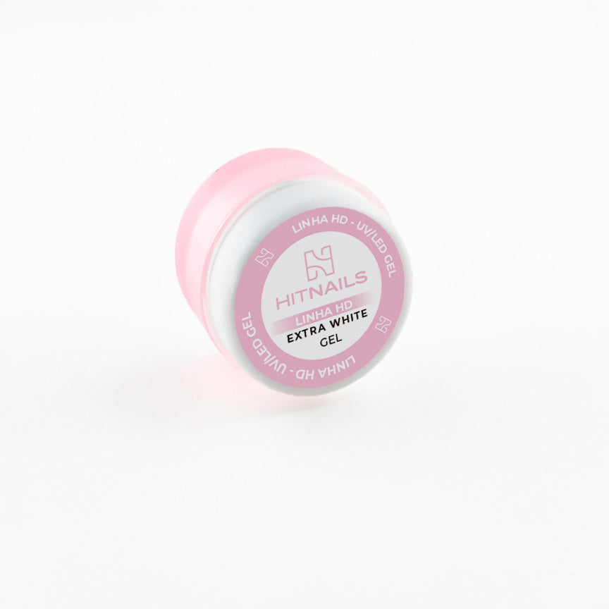 Gel branco para francesa HD Extra White altamente pigmentado Hit Nails
