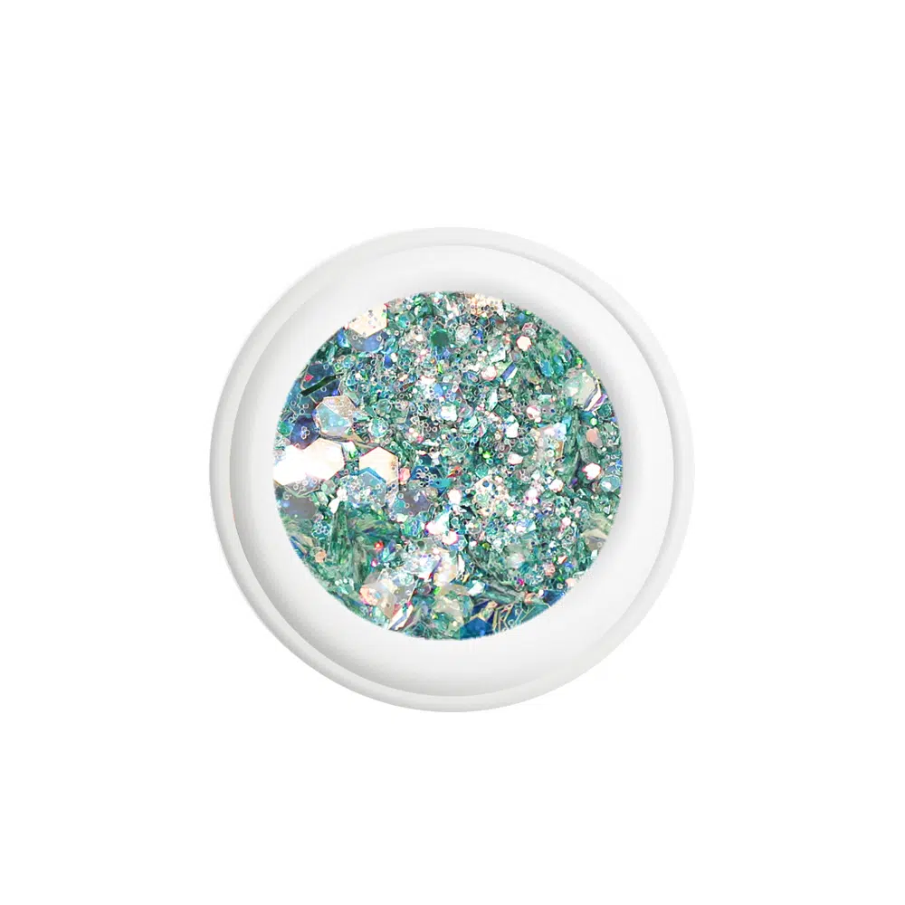 Glitter Ice Blue para nail art Hit Nails
