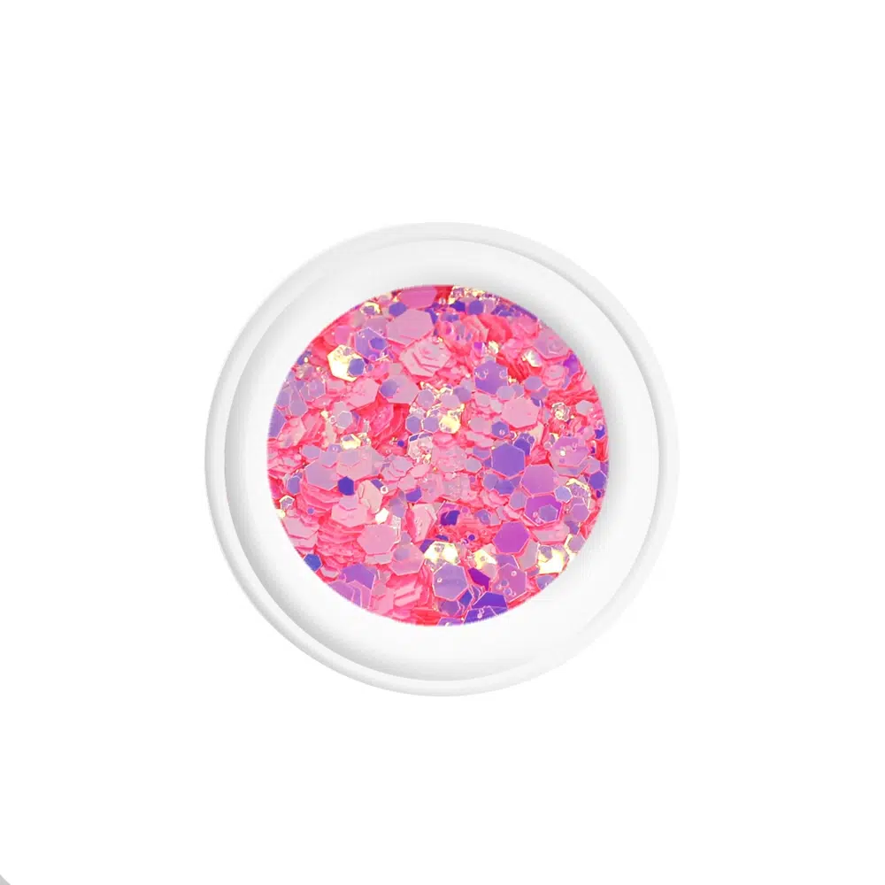 Oh My Glitter hexagonal para nail art Hit Nails