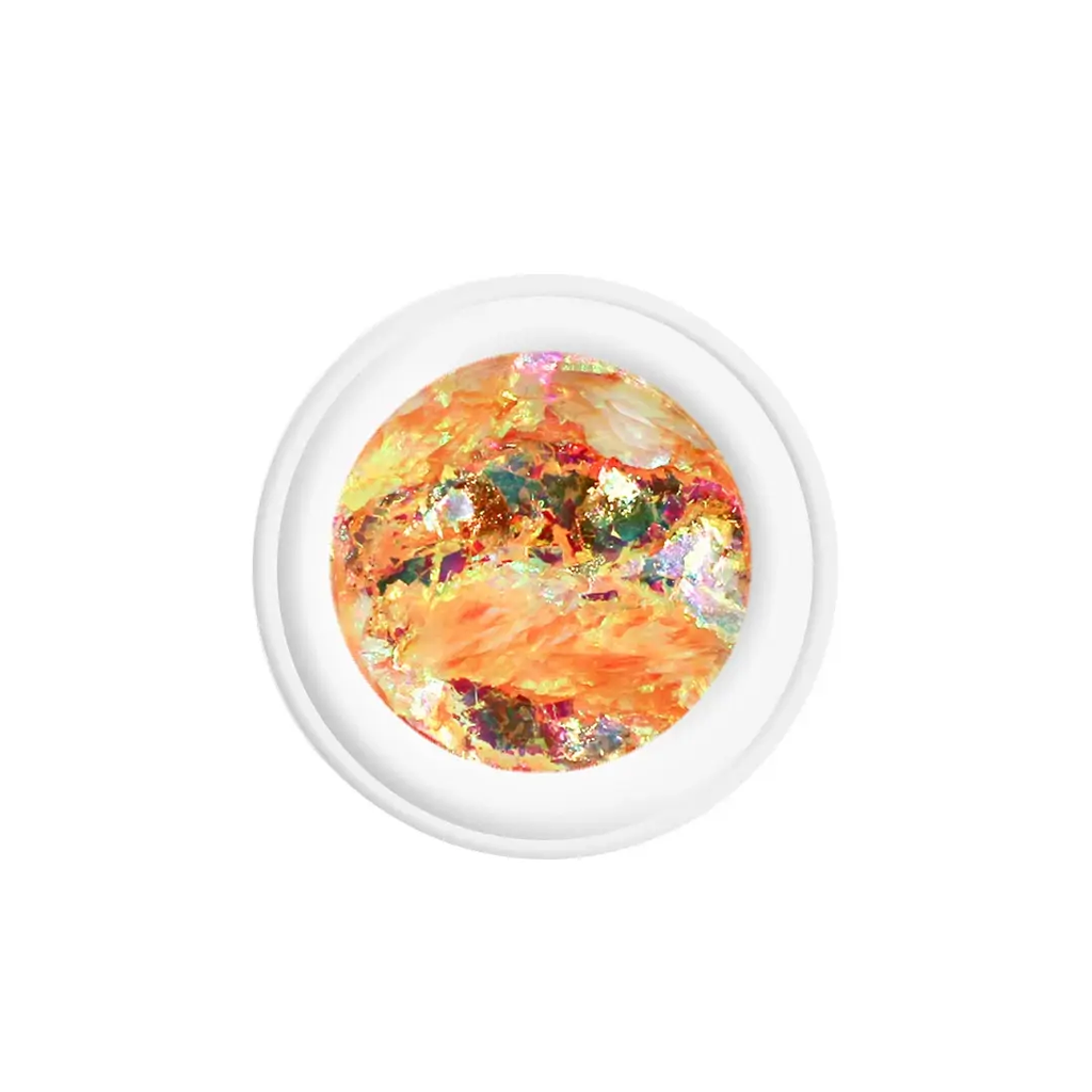 Paradise Flakes efeito aurora para decoração e nail art profissional

