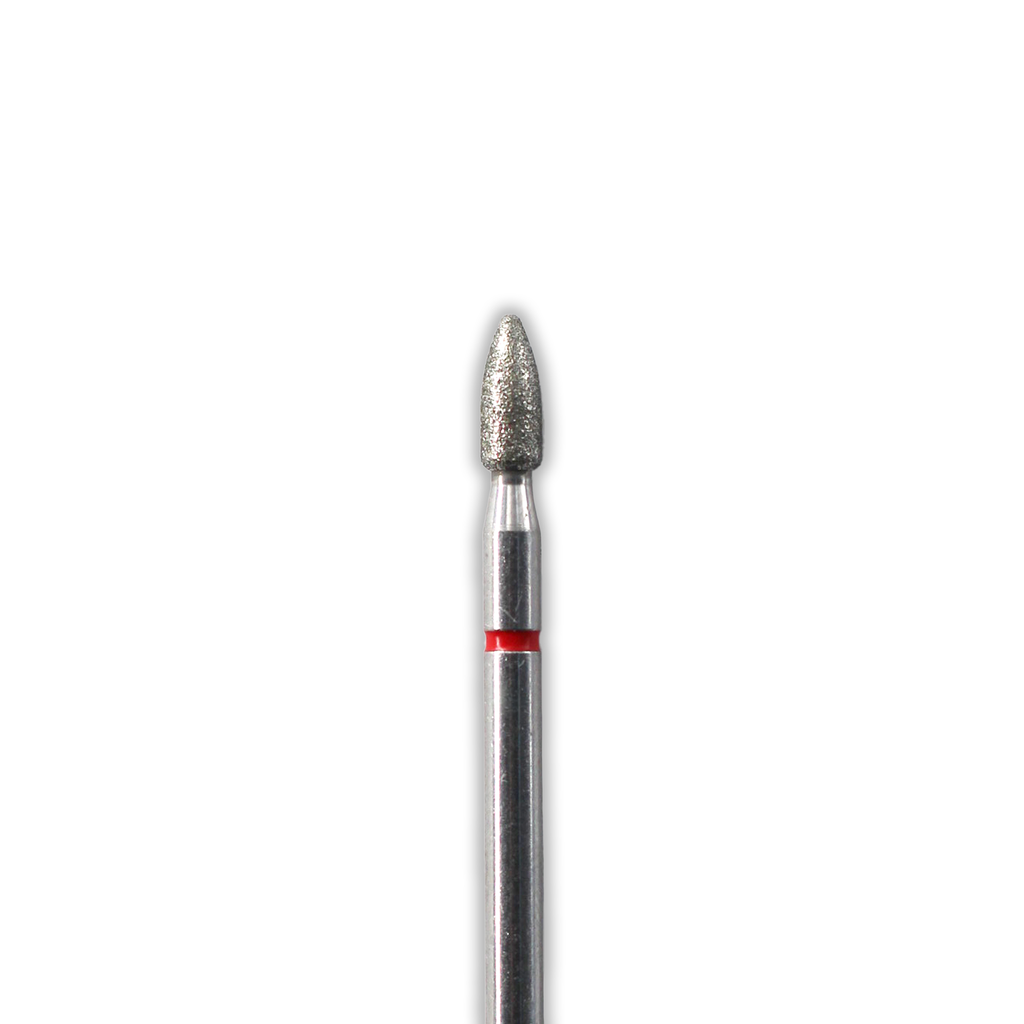 Ponteira broca diamante bala 2,5mm para cutícula com revestimento DLC
