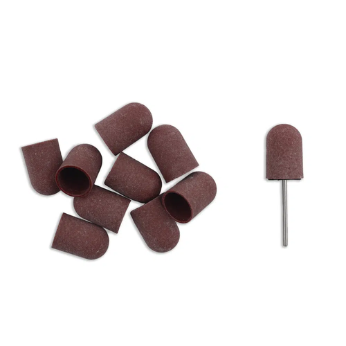 Sanding Cap 16mm grão 180 para pedicure profissional com mandril incluído

