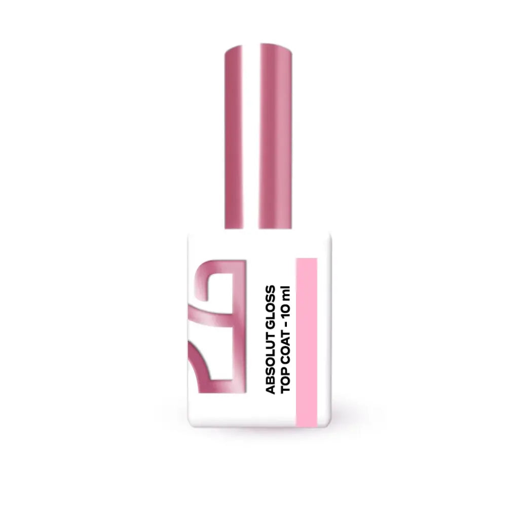 Top Coat Absolut Gloss com brilho espelhado e acabamento resistente para unhas profissionais
