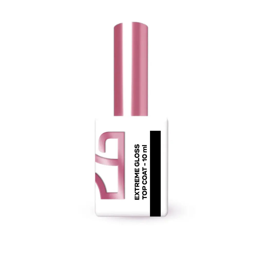 Top Coat Extreme Gloss com brilho intenso e proteção UV para unhas profissionais
